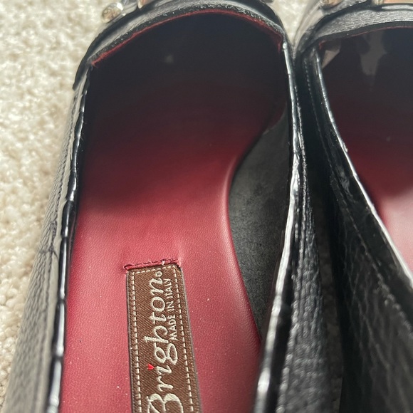 Brighton Black Loafer Shoe With Buckle Size 8.5 - Picture 6 of 9